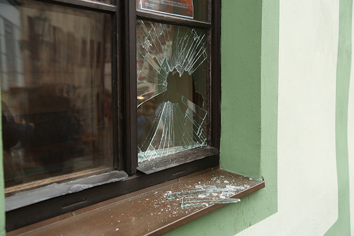A2B Glass are able to board up broken windows while they are being repaired in Falmouth.